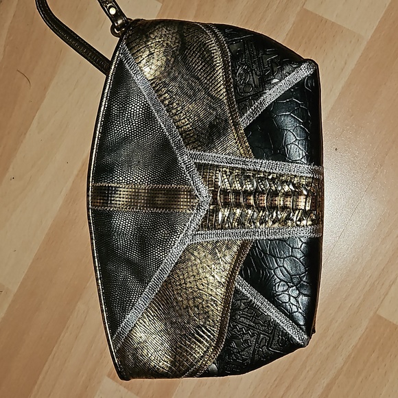 📢2 for $20  Retro 80s Gold, brown purse. - Picture 1 of 10